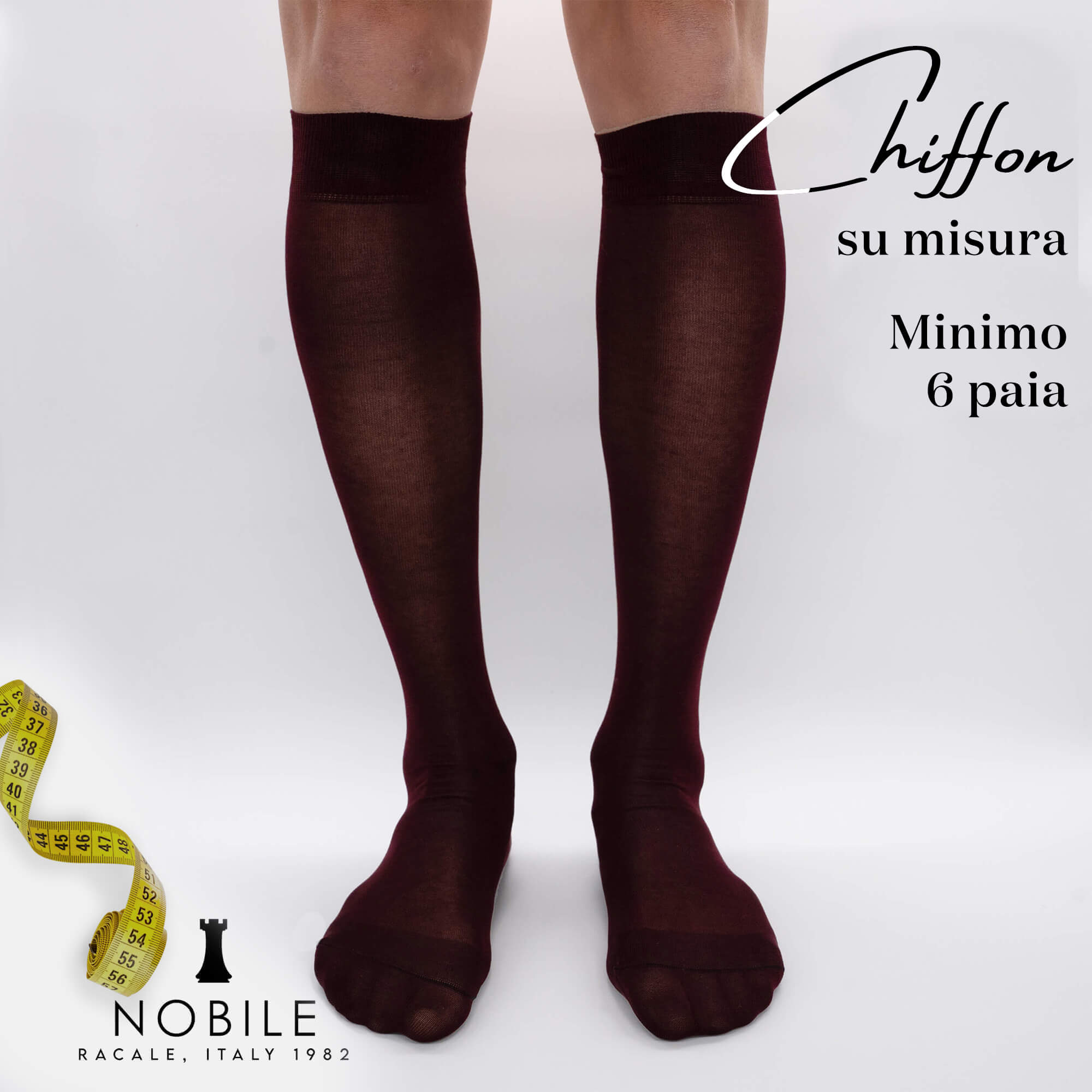 Custom size - Long chiffon in Filoscozia® (from 6 pairs onwards)