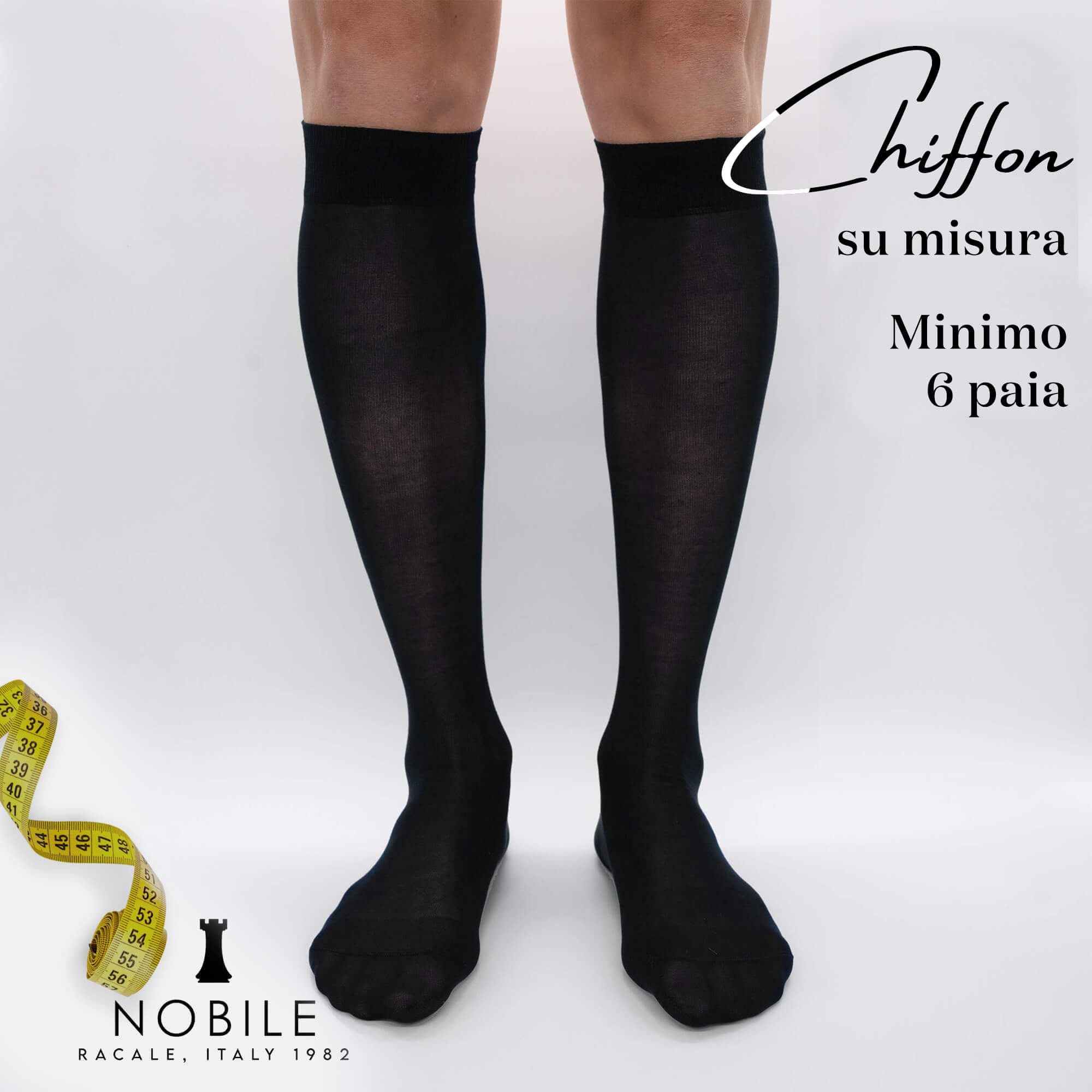 Custom size - Long chiffon in Filoscozia® (from 6 pairs onwards)