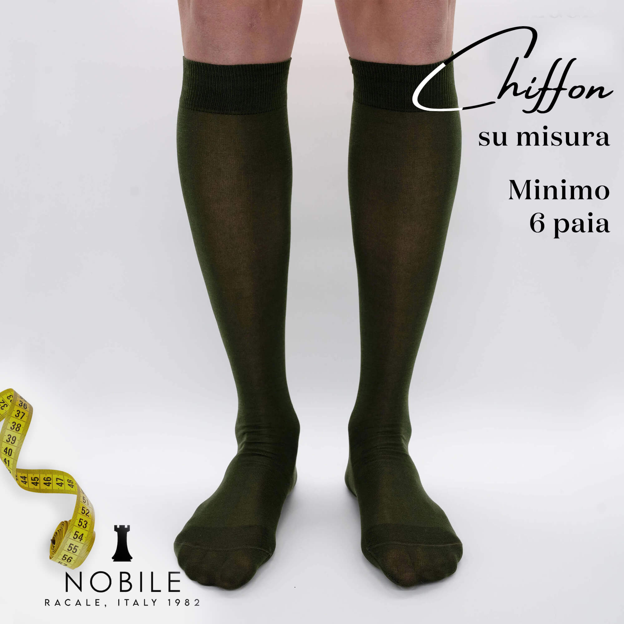 Custom size - Long chiffon in Filoscozia® (from 6 pairs onwards)