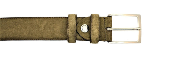 Ceinture en cuir - Suède sable