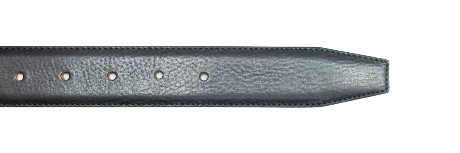 Leather Belt - Navy