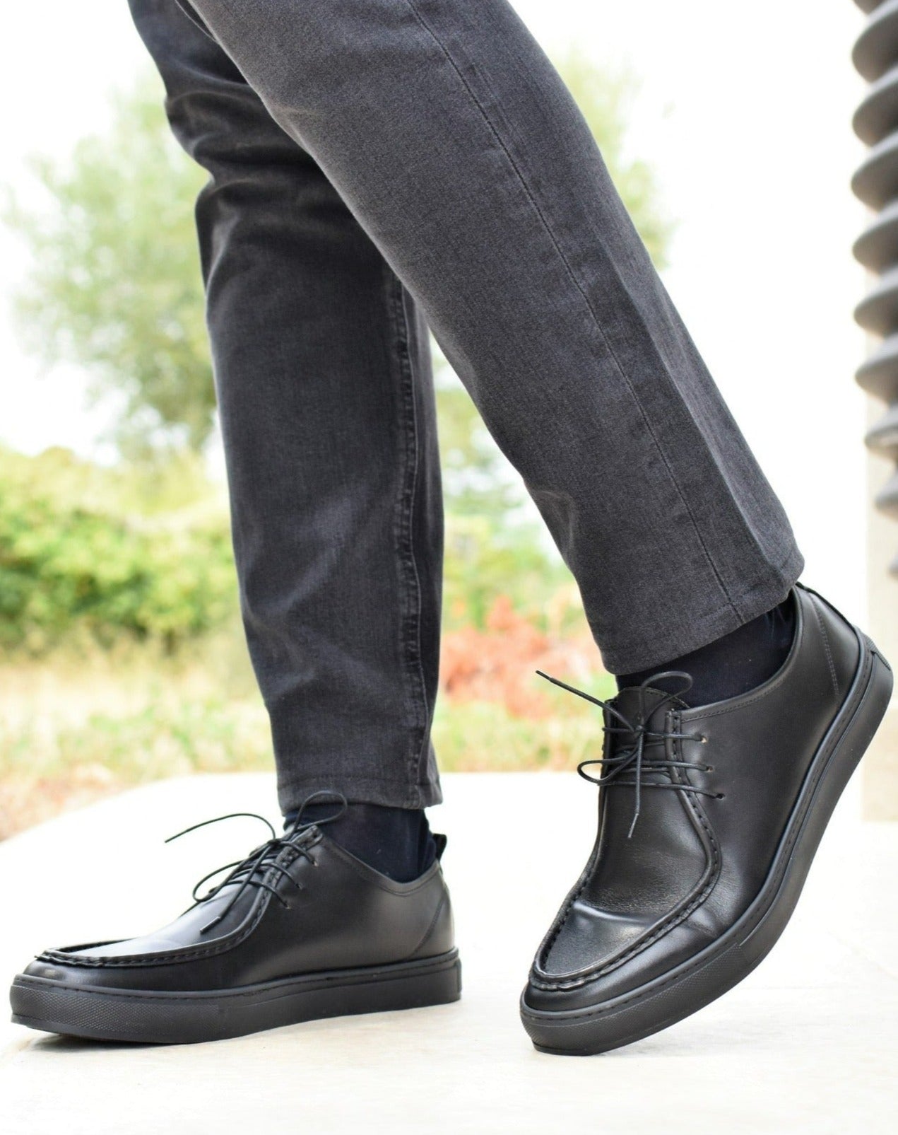 CISTERNINO - Full Black Leather