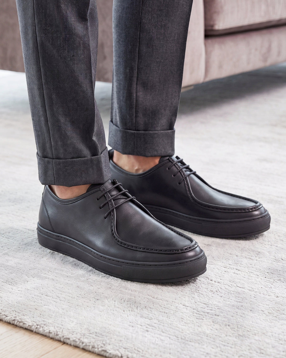 CISTERNINO - Full Black Leather