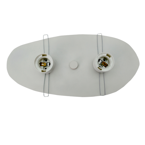 Dubbele plafondlamp – Chericoni Colorato – 2 lichts – blauw metaal