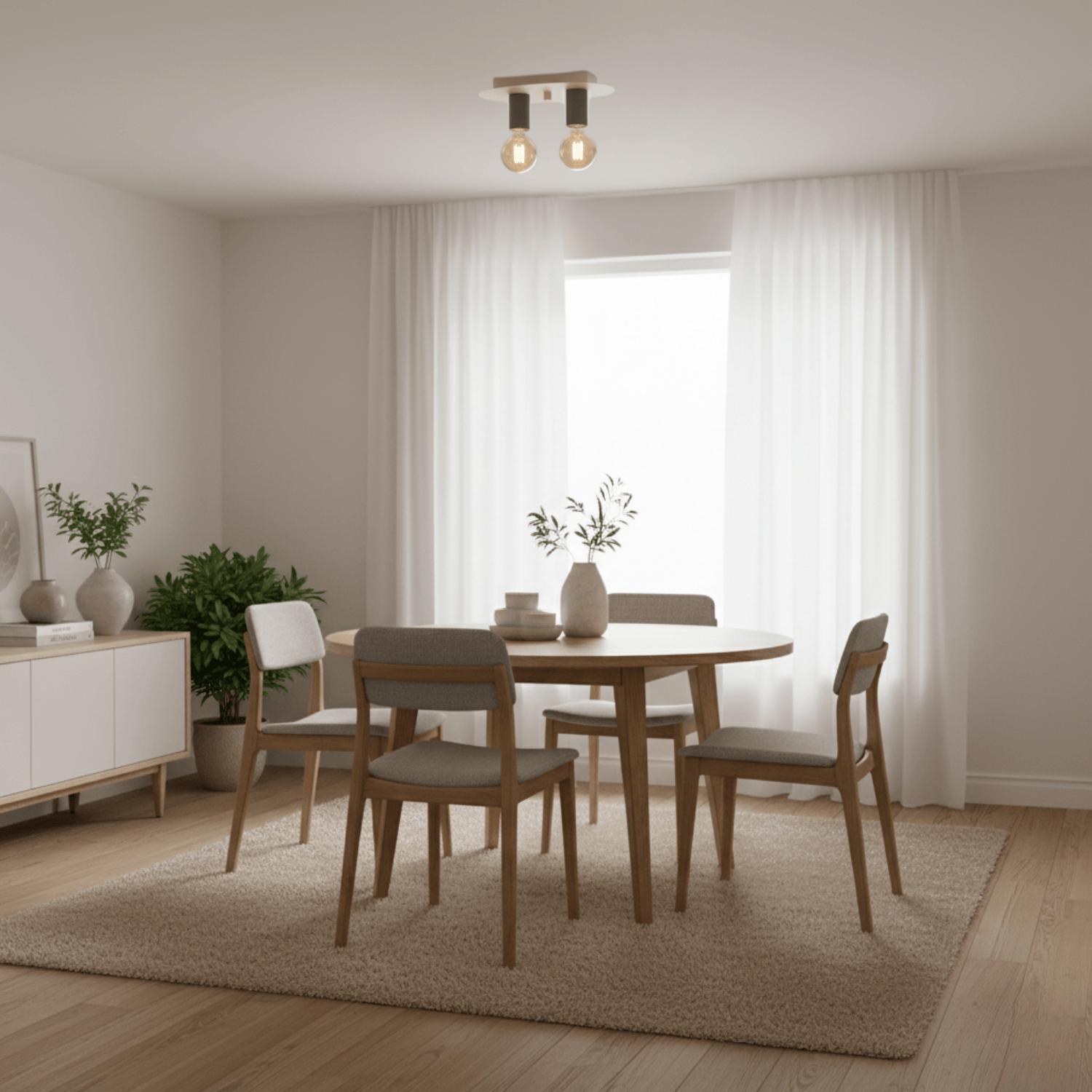 Chericoni Colorato – plafondlamp 2 lichts – blauw – stijlvol interieur