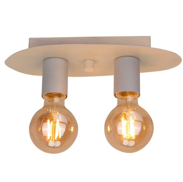 Chericoni Colorato plafondlamp – 2 lichts – grijs – modern design