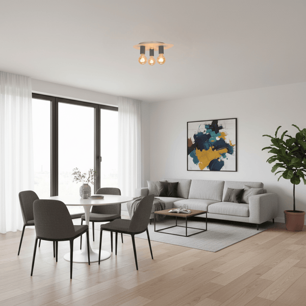 Blauwe plafondlamp – Chericoni Colorato – 3 lichts – eigentijds