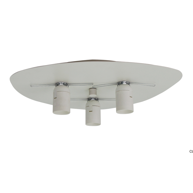 Chericoni Colorato plafondlamp – modern design – zwart – 3 lichts