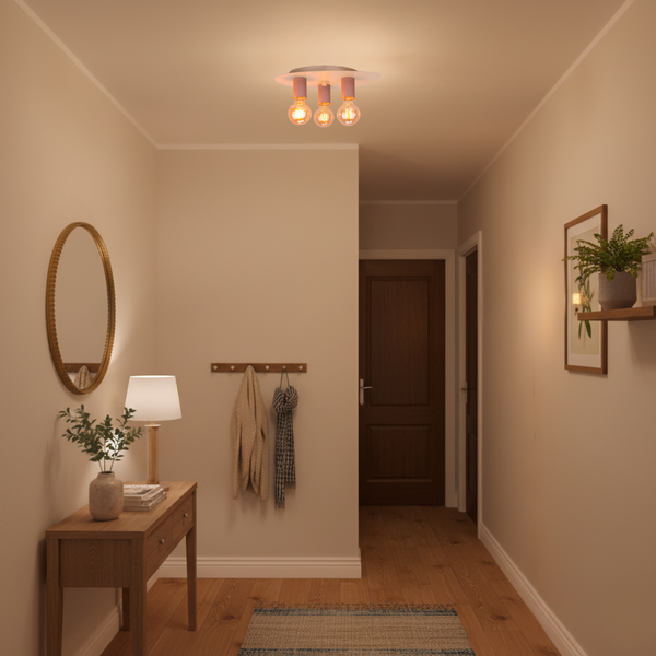 Plafondlamp roze – Chericoni Colorato – 3 lichts – eigentijds