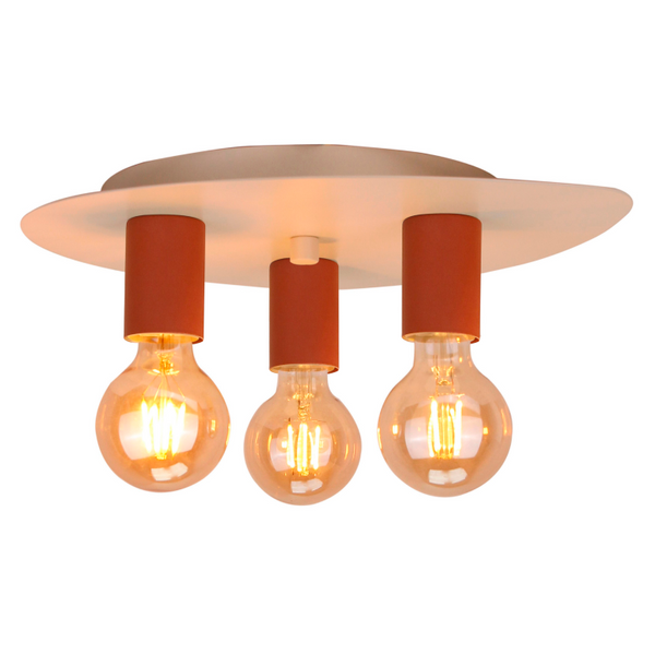 Chericoni Colorato plafondlamp – 3 lichts – rood – modern design