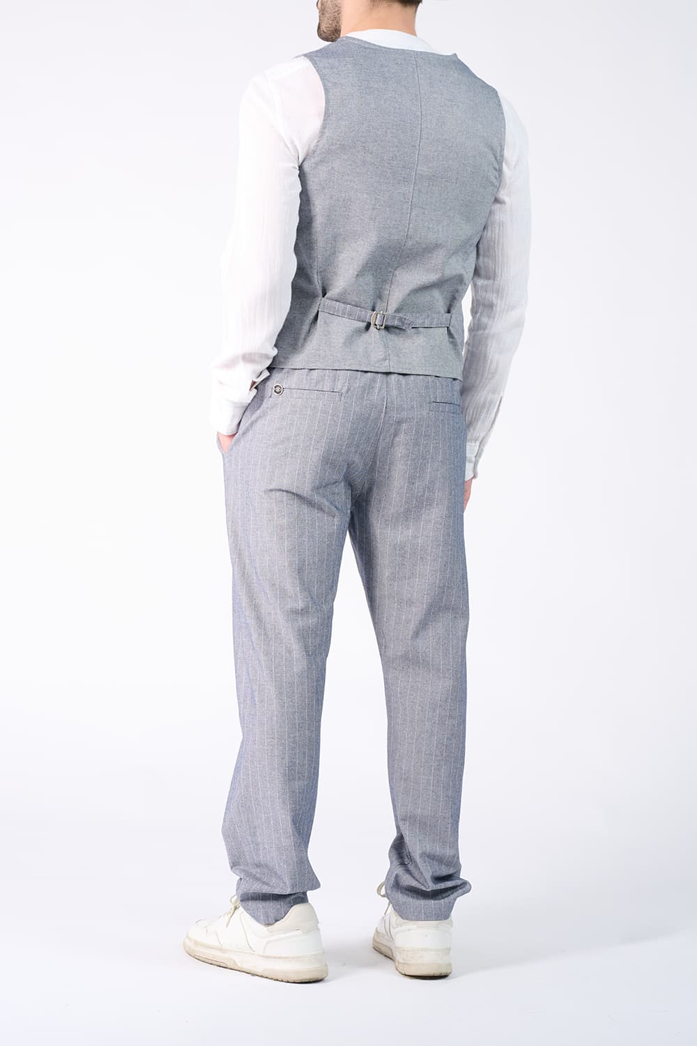 Gilet Uomo Gessato - Barone Firenze