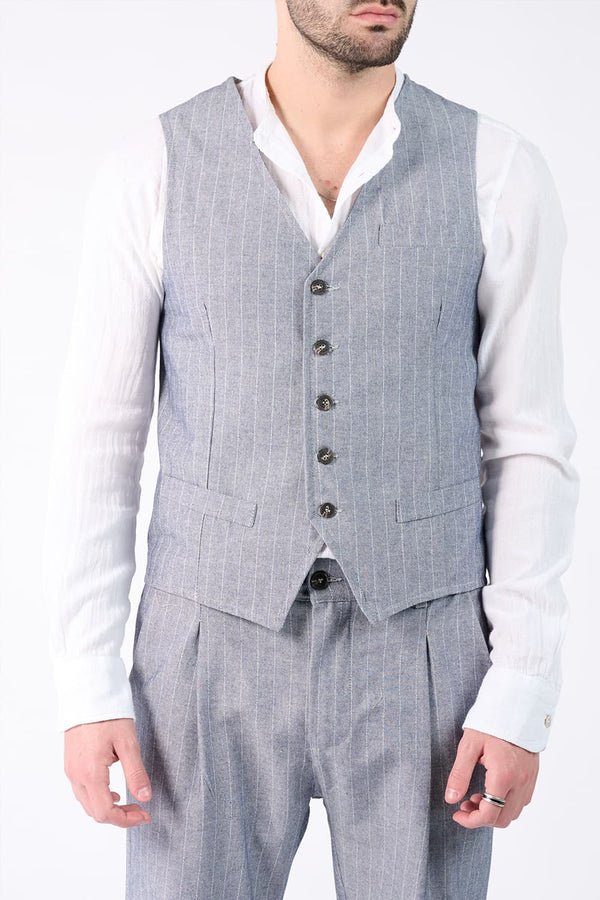 Gilet Uomo Gessato - Barone Firenze