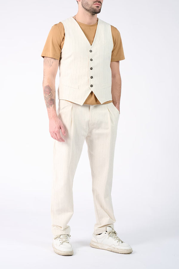 Gilet Uomo Gessato - Barone Firenze