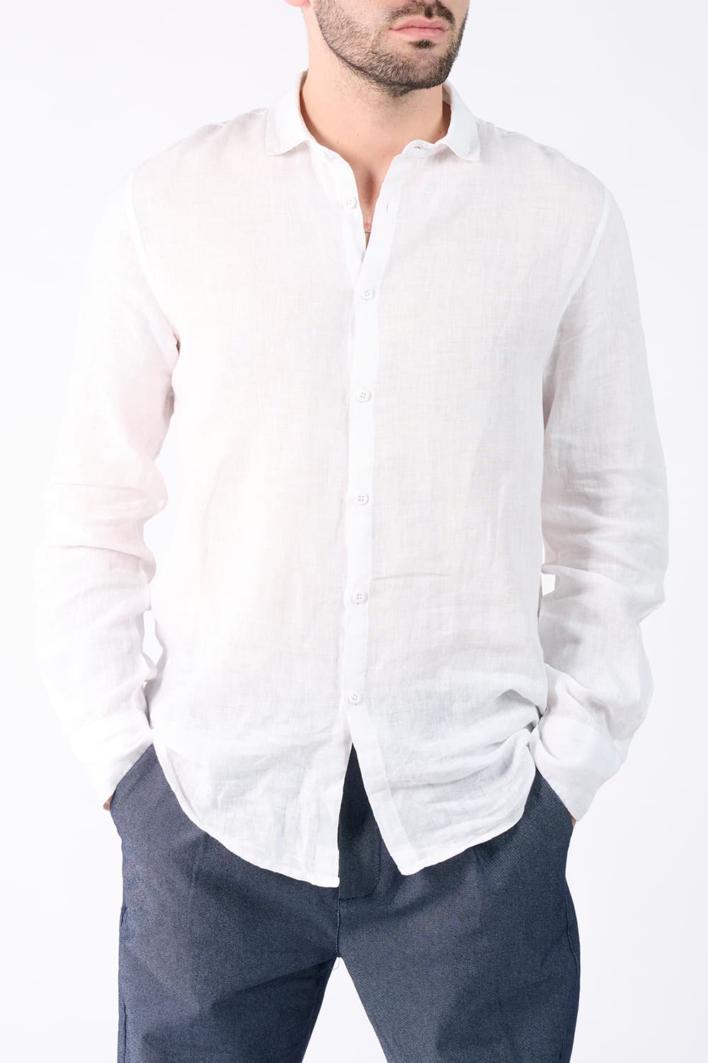 Camicia Uomo Lino - Barone Firenze