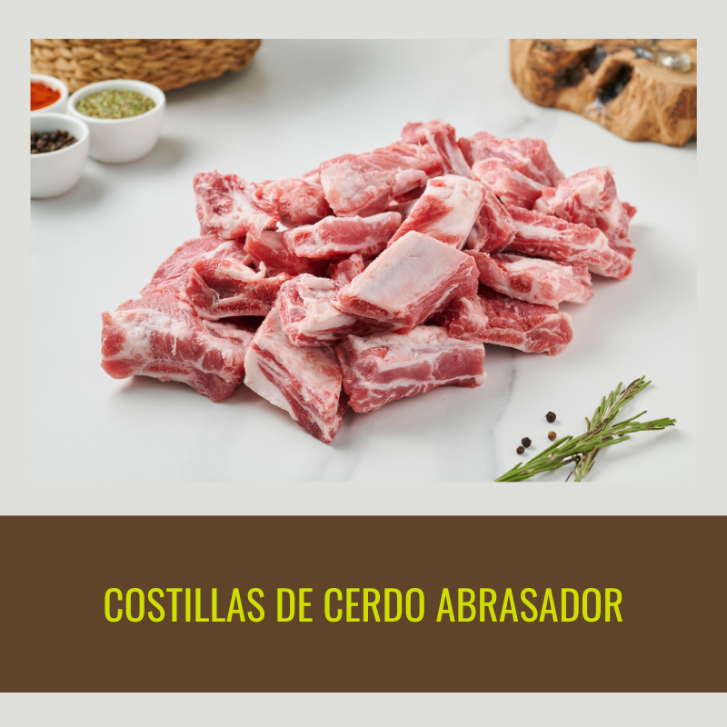 1 kg de Costillas de cerdo Abrasador troceadas