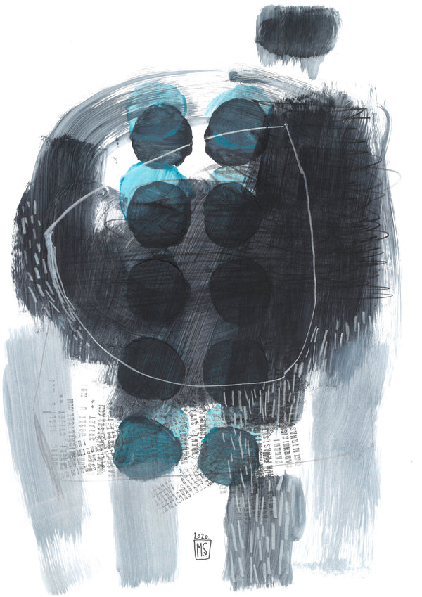 Black Gray Dots 1