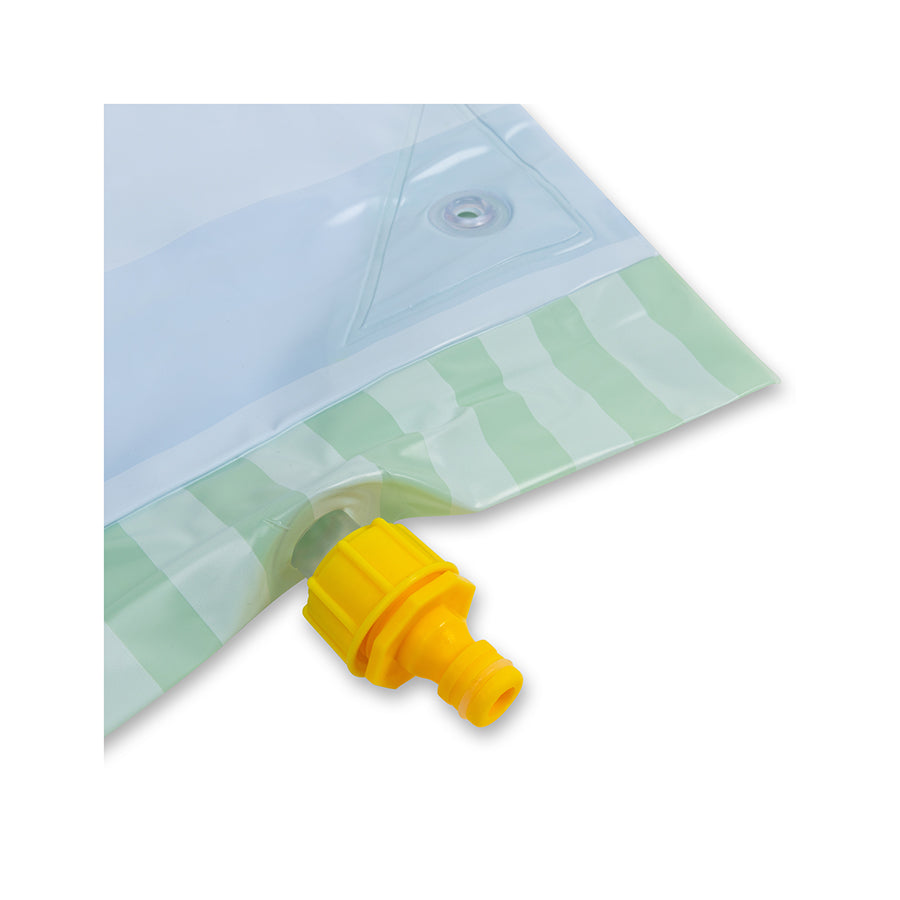 Crocodile | Green Inflatable Water Slide