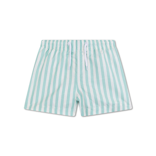 Crosslines | Green/White UV Swim Shorts for Boys
