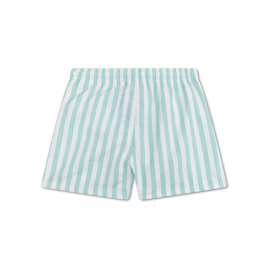 Crosslines | Green/White UV Swim Shorts for Boys