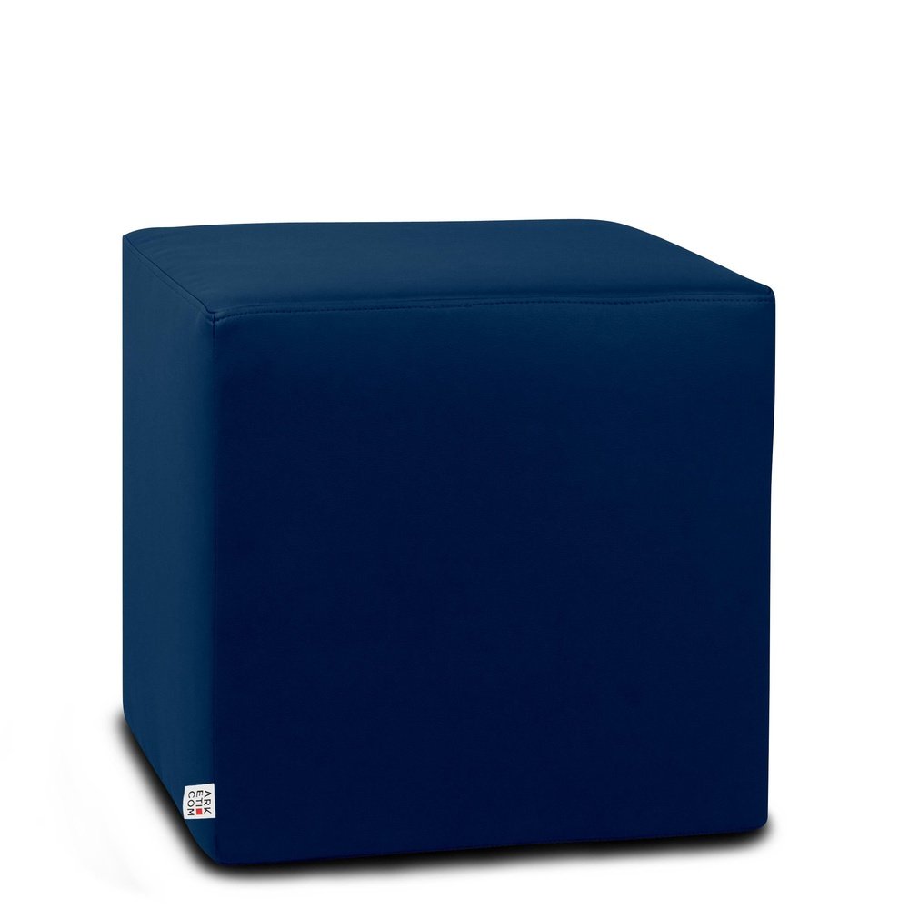 DADO ECO 35, Pouf in Ecopelle Sfoderabile Navy Arketicom