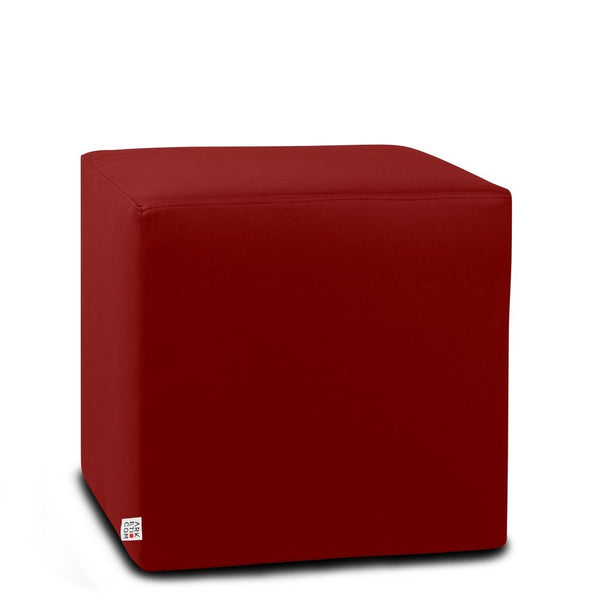 DADO ECO 35, Pouf in Ecopelle Sfoderabile Bordeaux Arketicom