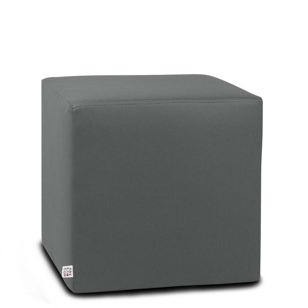DADO ECO 35, Pouf in Ecopelle Sfoderabile Grigio Arketicom