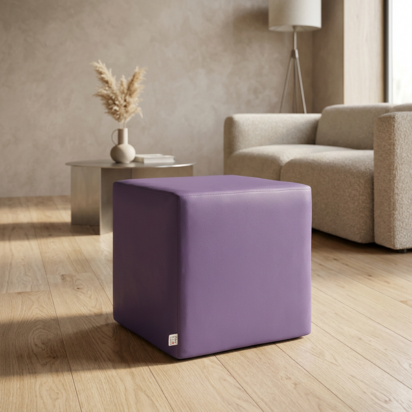 DADO ECO 42, Eco-Leather Pouf Zip 42x42 h42