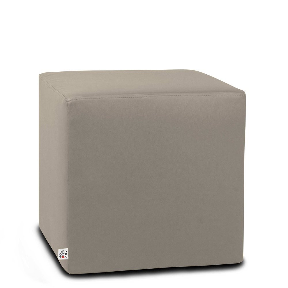 DADO ECO 35, Pouf in Ecopelle Sfoderabile Tortora Arketicom