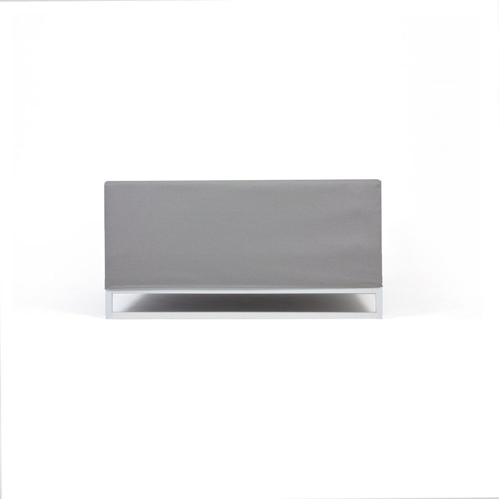 Pouf letto prendisole da giardino cm 90x90x56 #color_grigio-chiaro (4396686803002)
