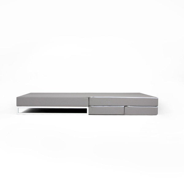 Pouf letto, divano per esterni cm 90x90x56 #color_grigio-chiaro (4396686803002)