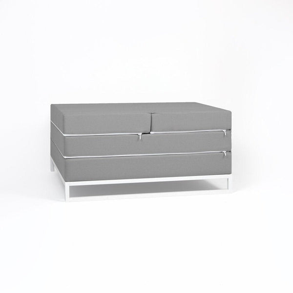 [Edizione Limitata] DIVERSO | Pouf letto e divano per esterni cm 90x90x56 #color_grigio-chiaro (4396686803002)