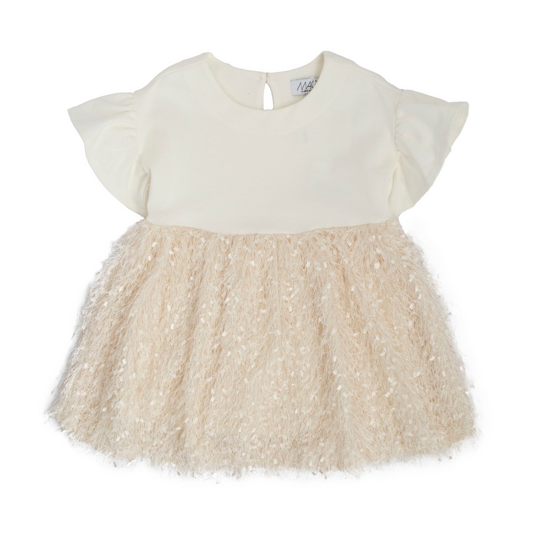 COMBINED DRESS WITH FRILLS