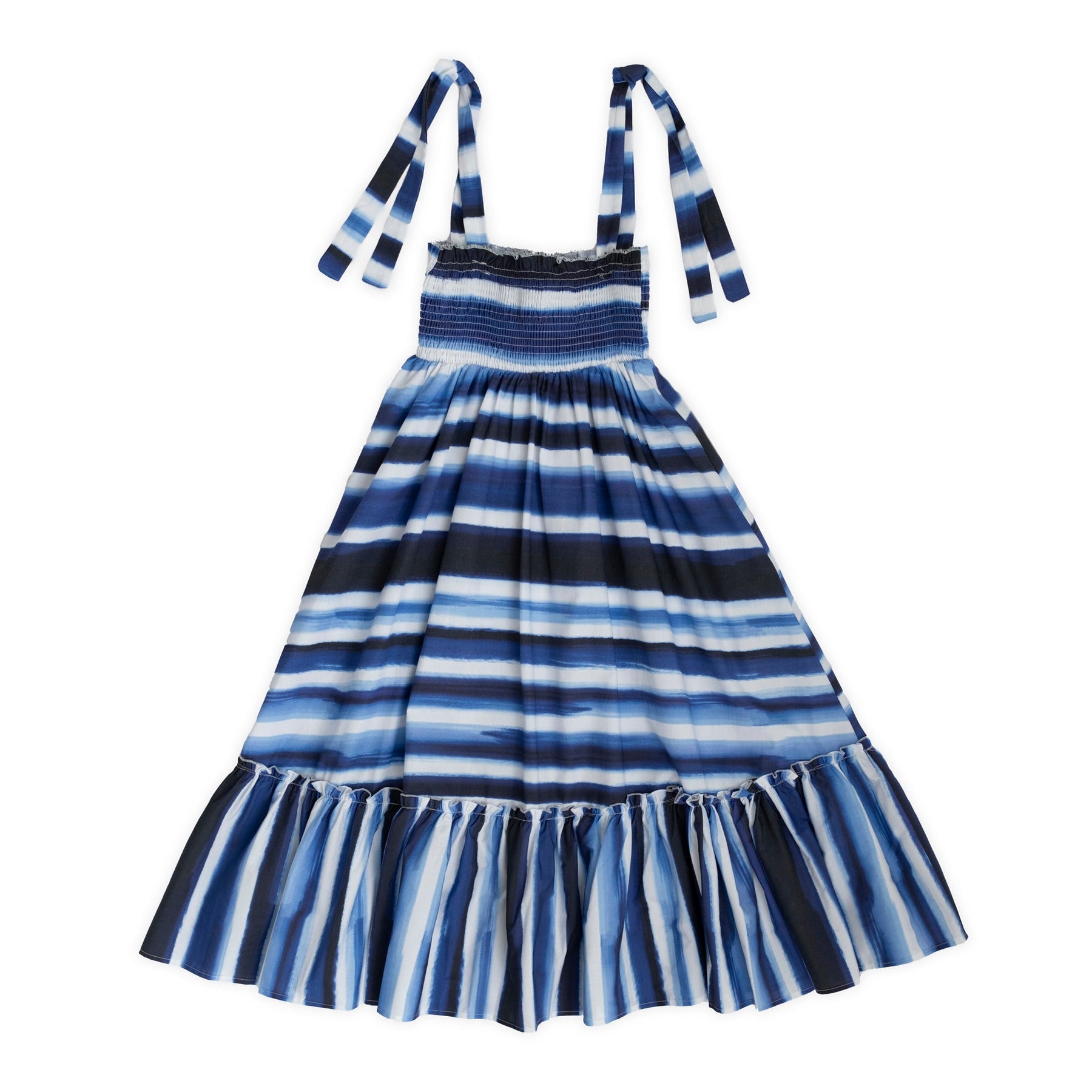 LONG PRINTED COTTON DRESS