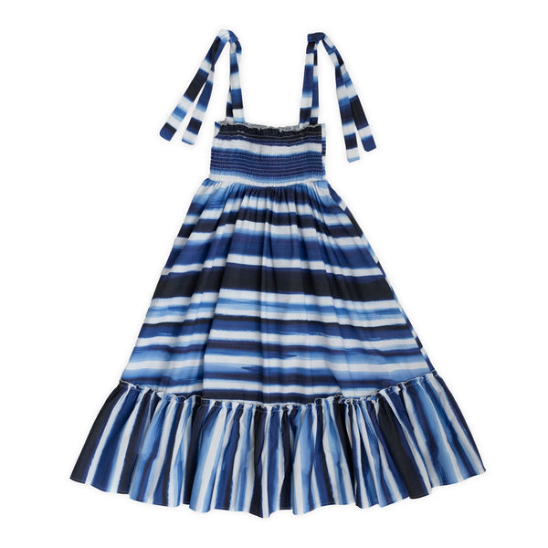 LONG PRINTED COTTON DRESS