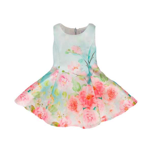 Satin Aqua Marine Dress