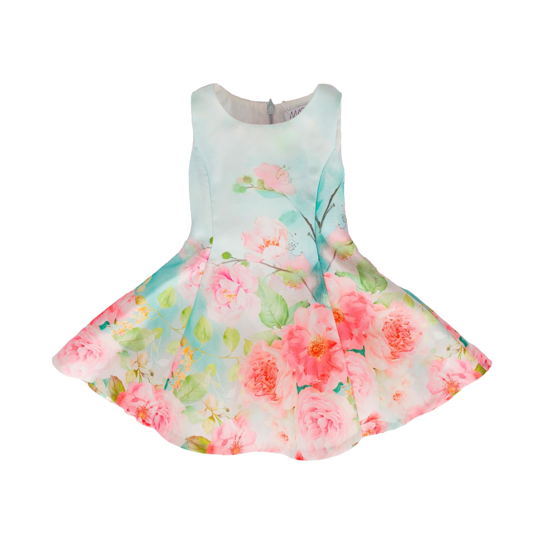 Satin Aqua Marine Dress