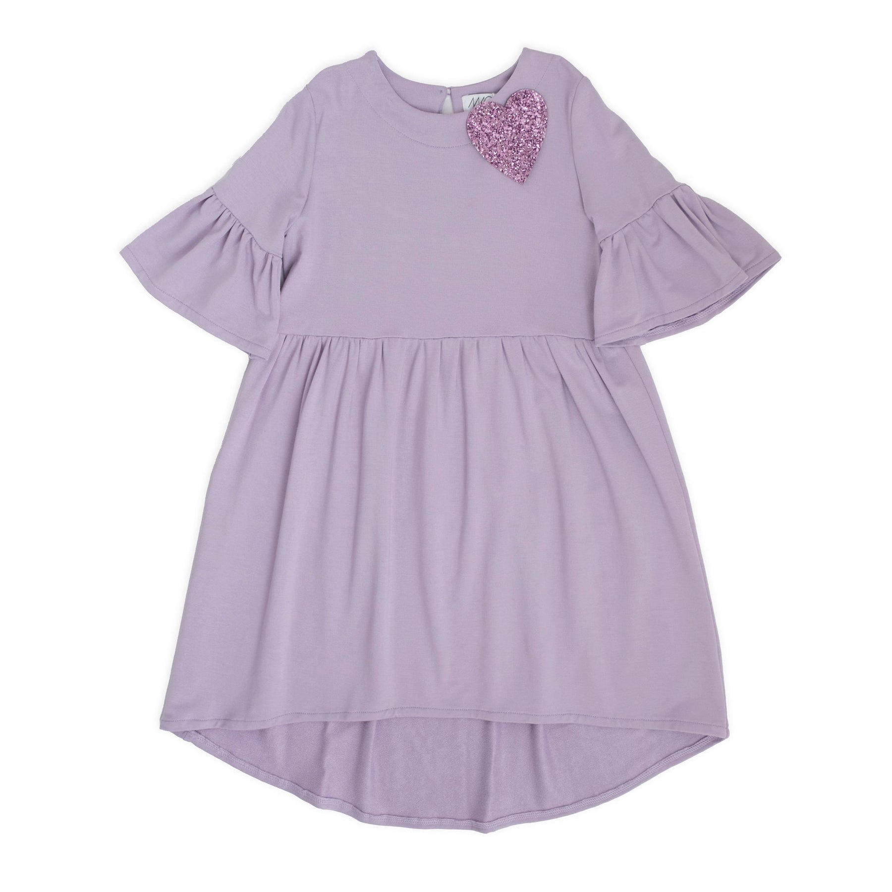 SWEATSHIRT DRESS WITH TULIP SLEEVES