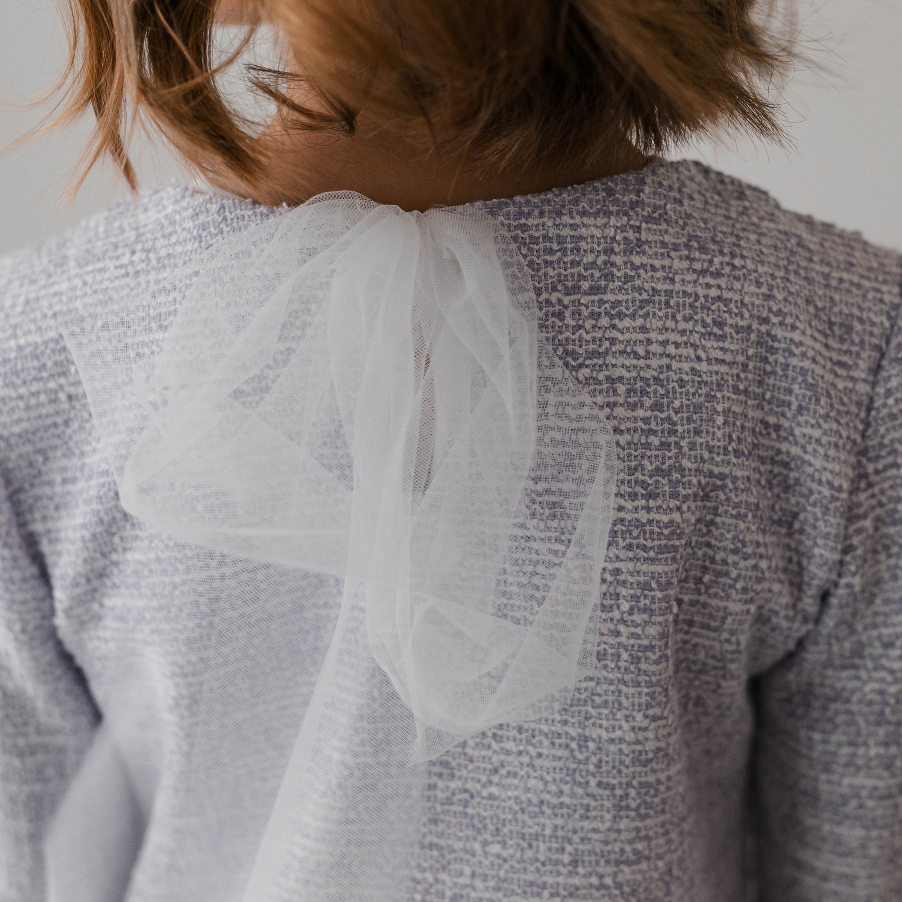 CHANEL-STYLE FABRIC SWEATER