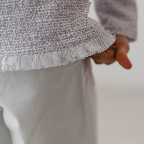 CHANEL-STYLE FABRIC SWEATER