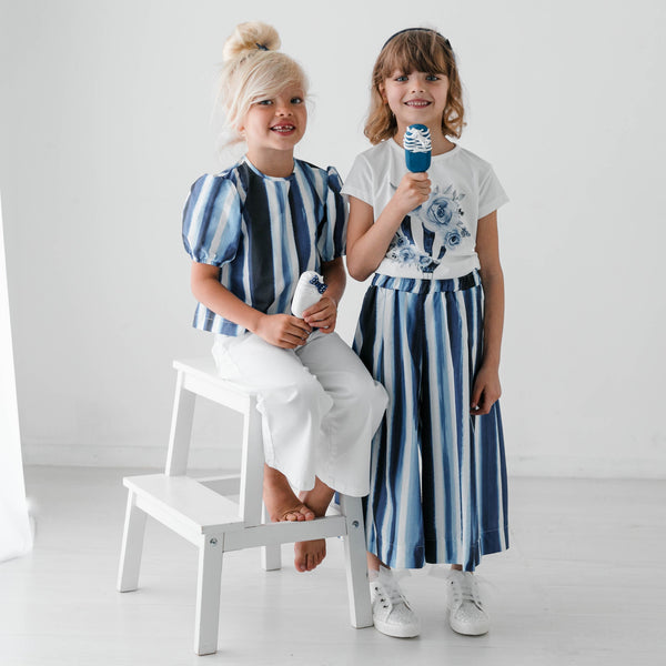 TOP CROP WITH PUFF SLEEVES