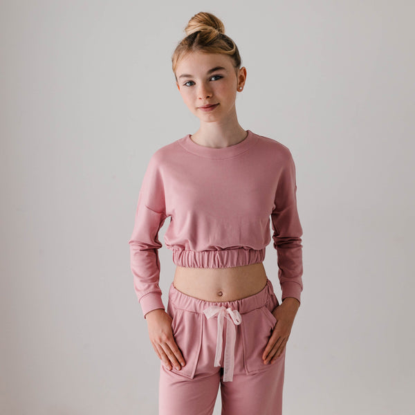 TOP CROPPED IN FLEECE