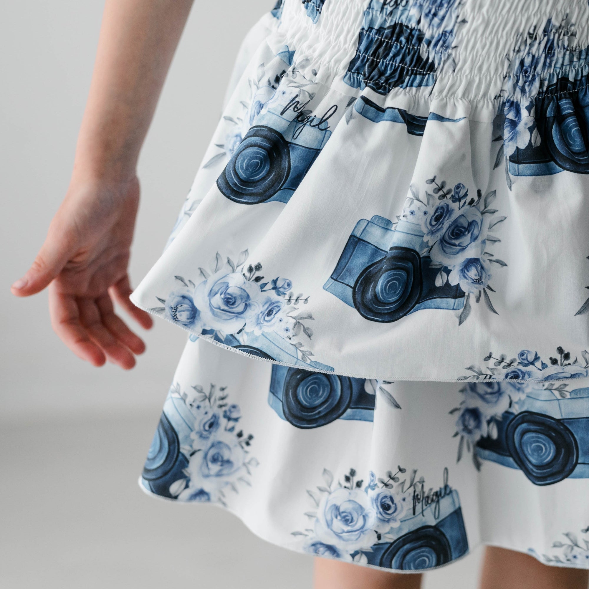 COTTON FANTASY SKIRT WITH RUFFLE