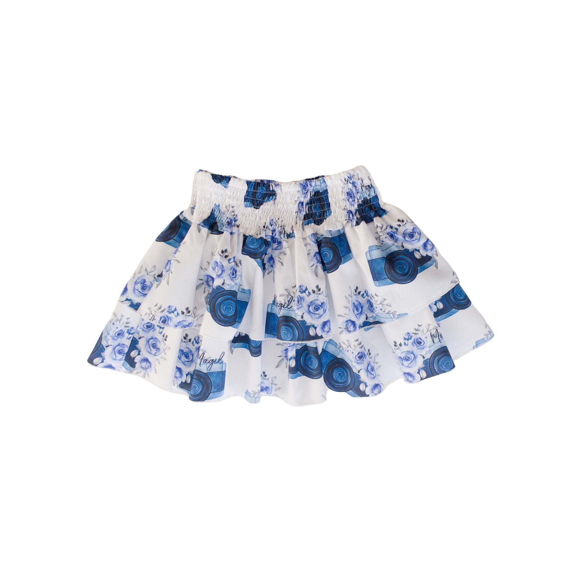 BAKRENNA SUKNJA S VOLANOM
