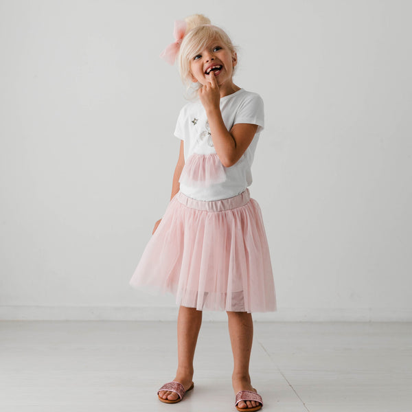 ASIMMETRIC TULLE SKIRT