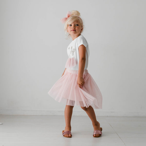 ASIMMETRIC TULLE SKIRT