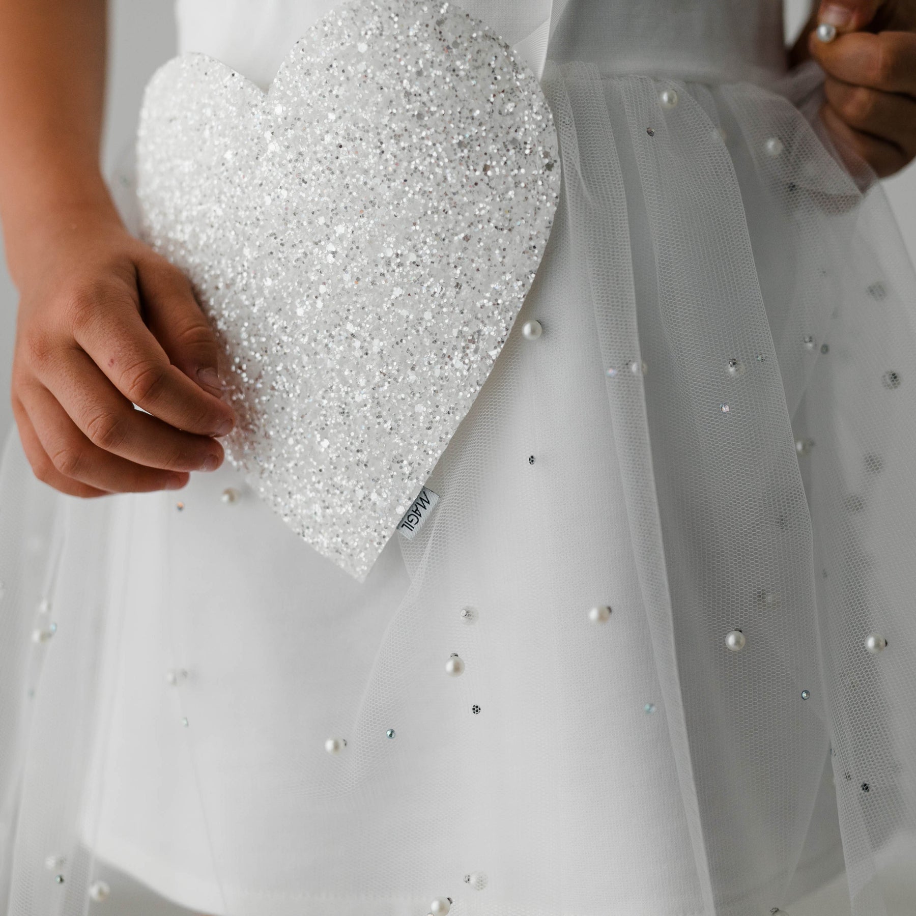 TULLE SKIRT WITH BEADS