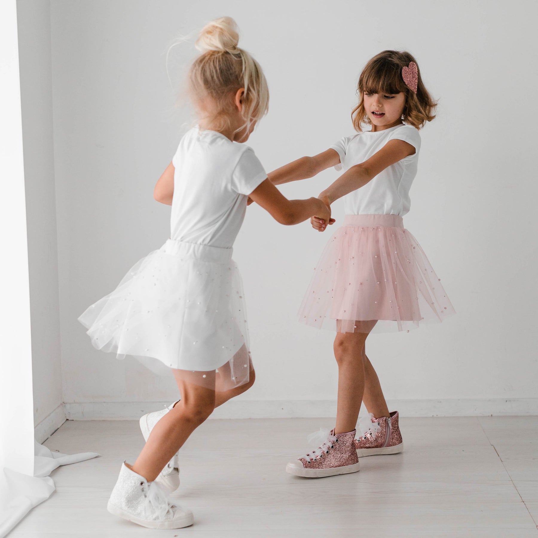 TULLE SKIRT WITH BEADS