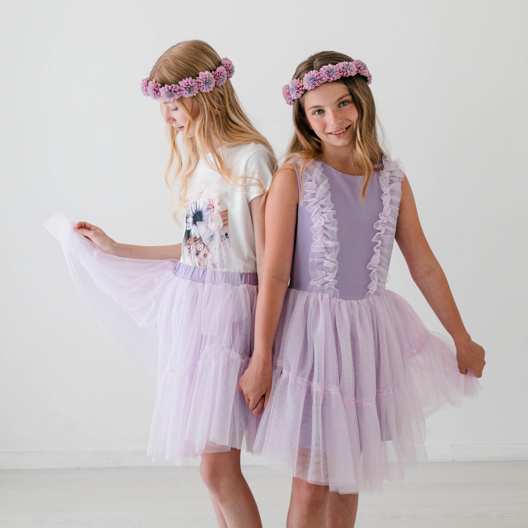 DOUBLE LAYER TULLE SKIRT