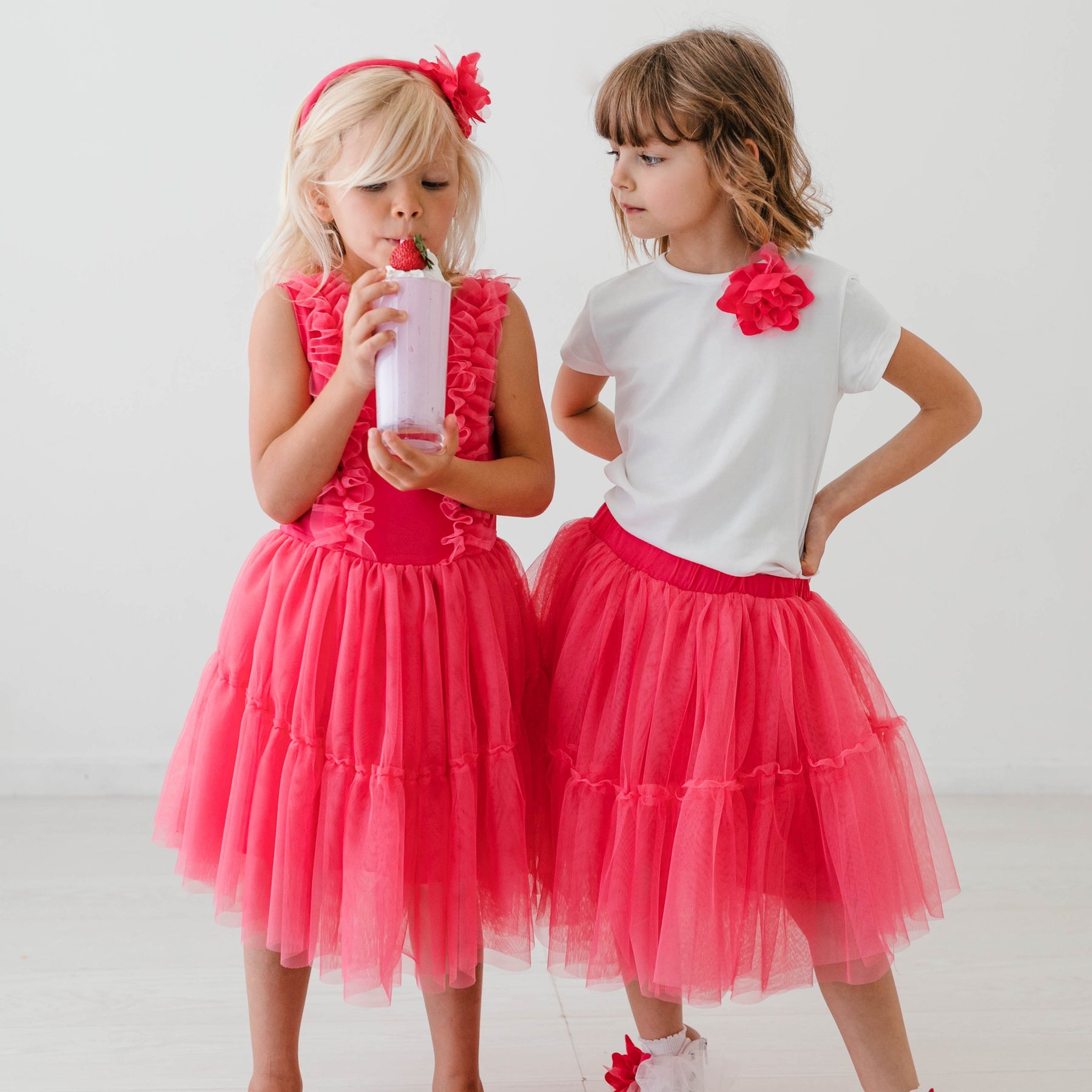 DOUBLE LAYER TULLE SKIRT