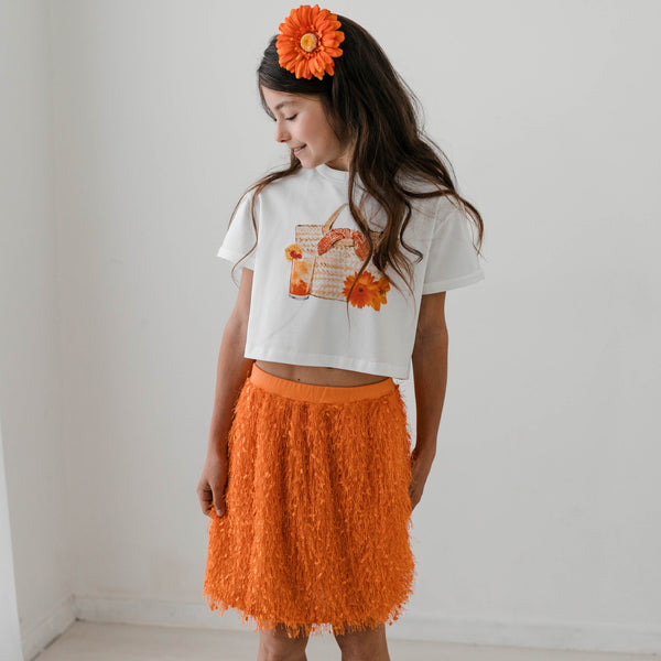 FRILLY FABRIC SKIRT